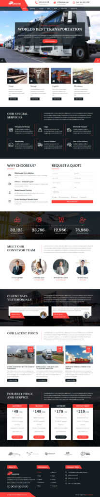 Transport WordPress Theme