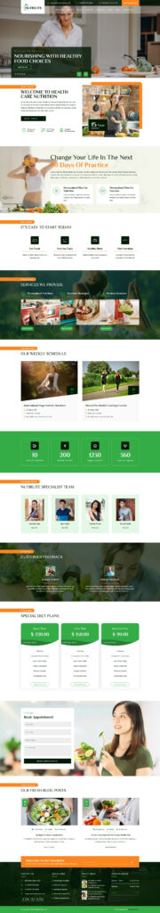 Nutrilite WordPress Theme