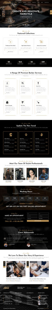 Haircut WordPress Theme