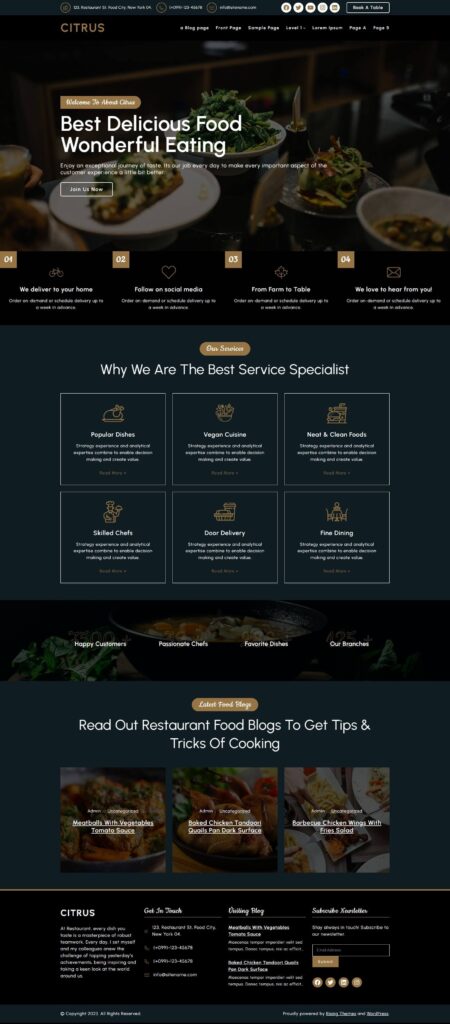 Citrus Lite WordPress Theme
