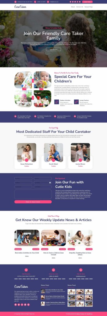 Caretaker Lite WordPress Theme