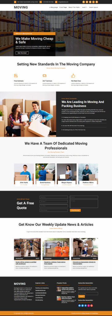 Moving Lite WordPress theme